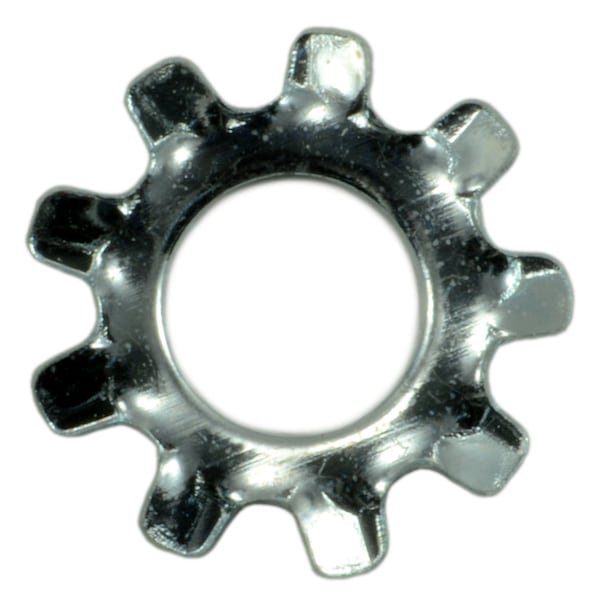 Midwest Fastener External Tooth Lock Washer, For Screw Size #8 Steel, Zinc Plated Finish, 75 PK 62133 - main